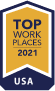 2021 Top Places to Work award won by Service by Medallion