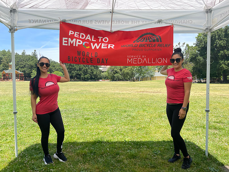 Service by Medallion team members at volunteer day event