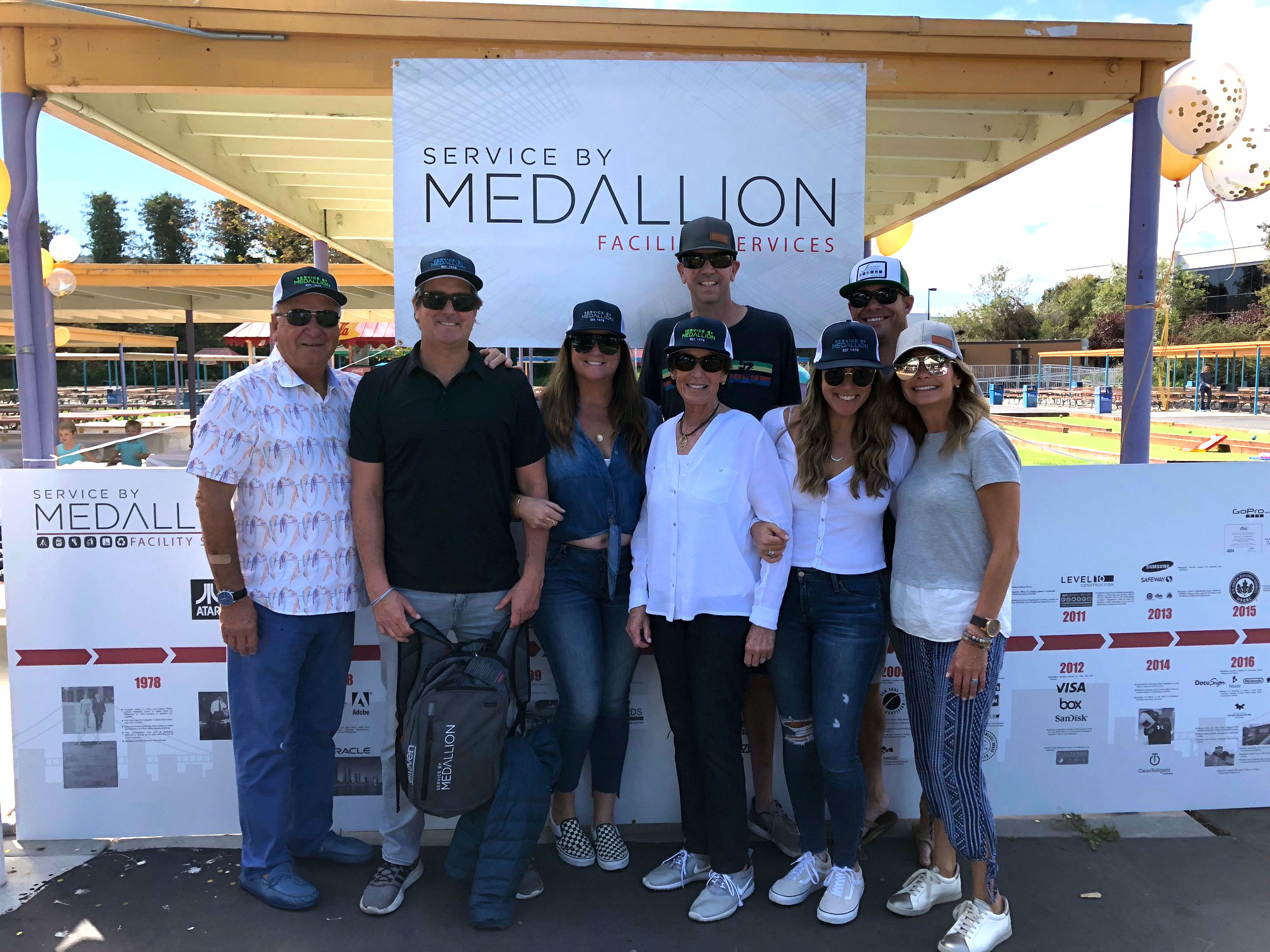 Medallion's Founder, Roland Strick, Sr. with his immediate family
