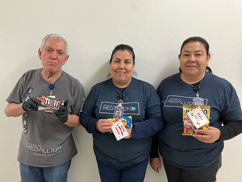 Service by Medallion night janitors on employee appreciation day