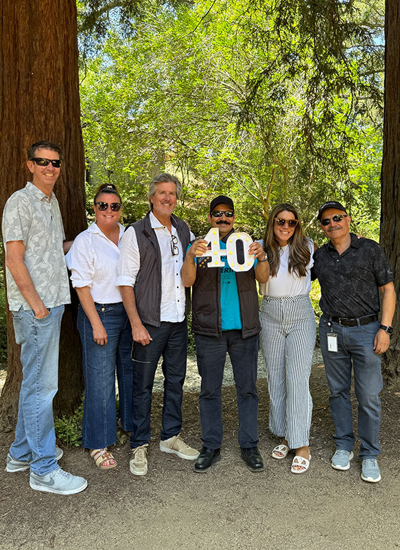 Service by Medallion employee celebrating their 40th work anniversary