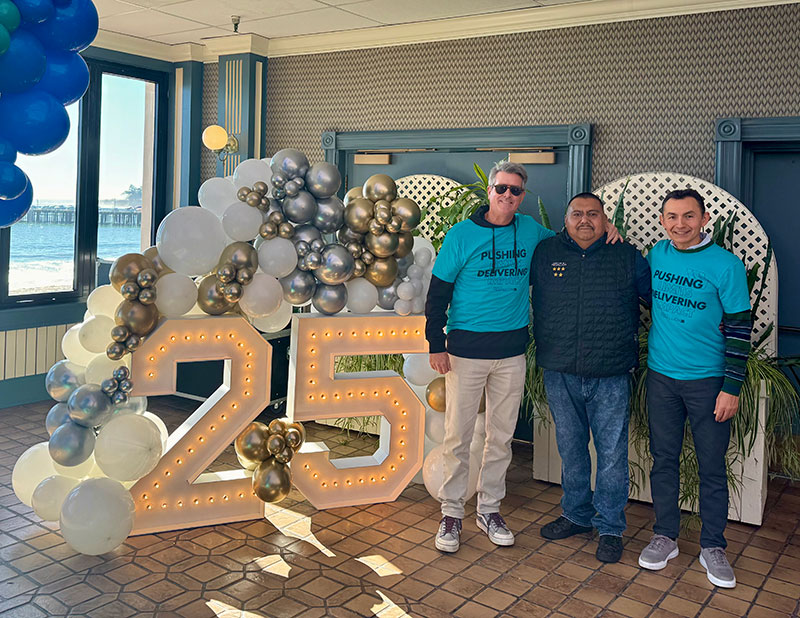 Service by Medallion employee celebrating their 25th work anniversary