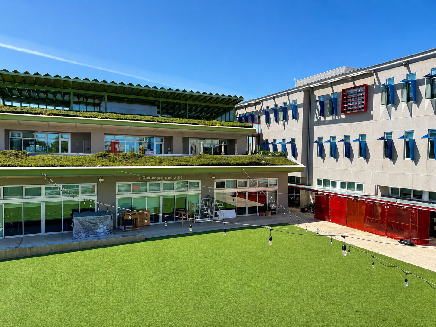 Outdoor quad area at Nueva Private School campus